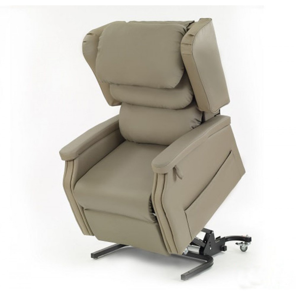 Configura Comfort Tilt In Space Electric Lift Recliner Chair (Available in 3 Sizes) Beige - Image 3