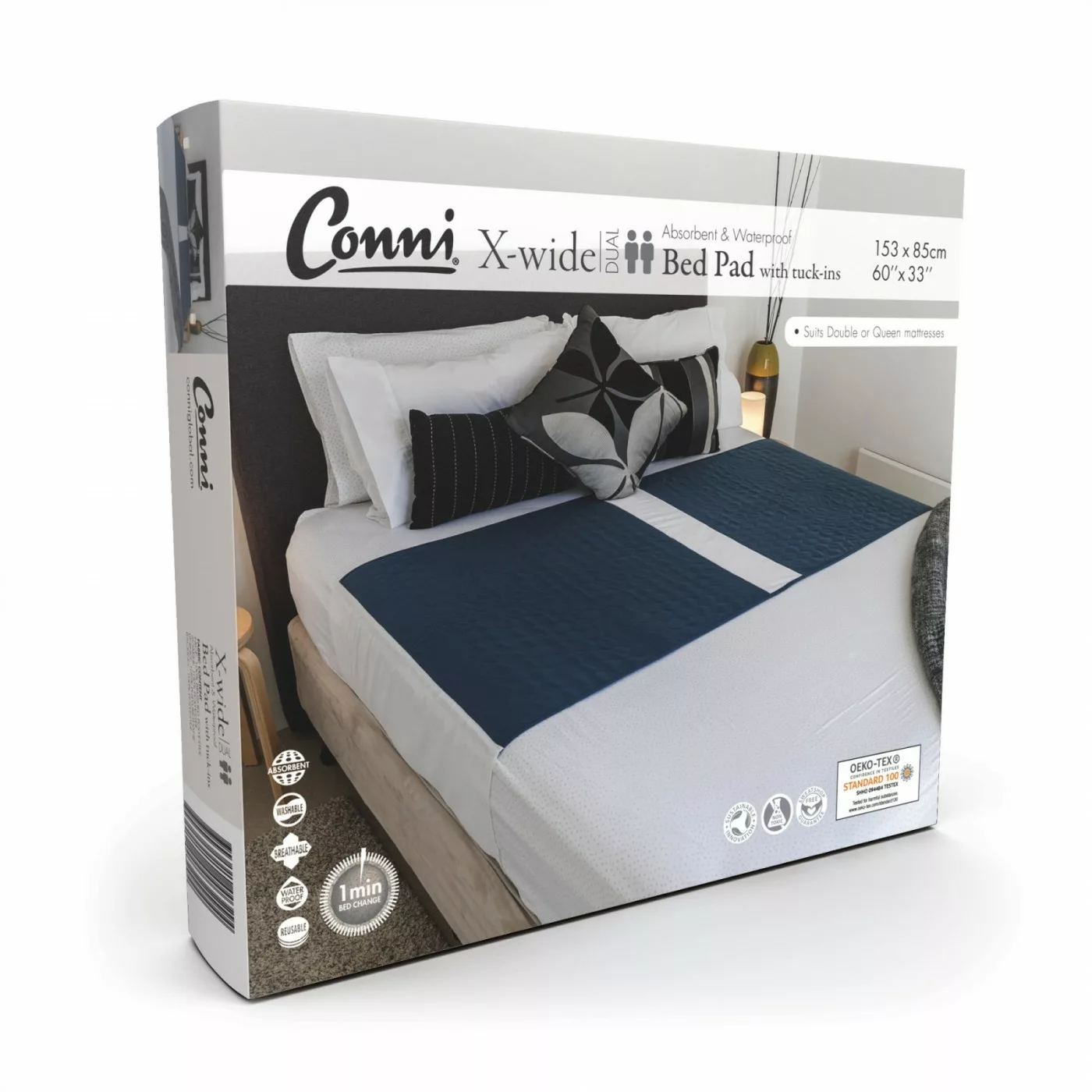 Conni X-Wide Dual Bed Pad with Tuck ins - Image 5