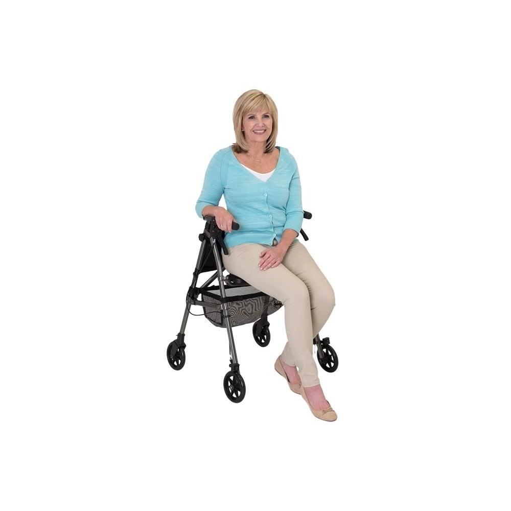 EZ Fold-N-Go Rollator with seat - Image 4