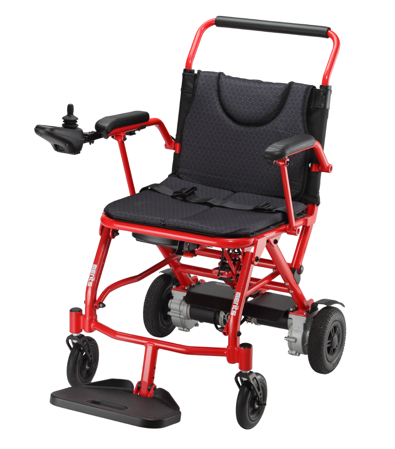 Electric Wheelchair - Merits Fold & Go Grey, with Lithium battery & charger - Image 3
