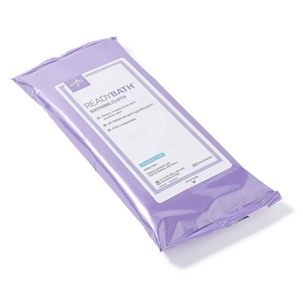 Readybath Total Fragrance Free Pack of 8 (20cm x 20cm)