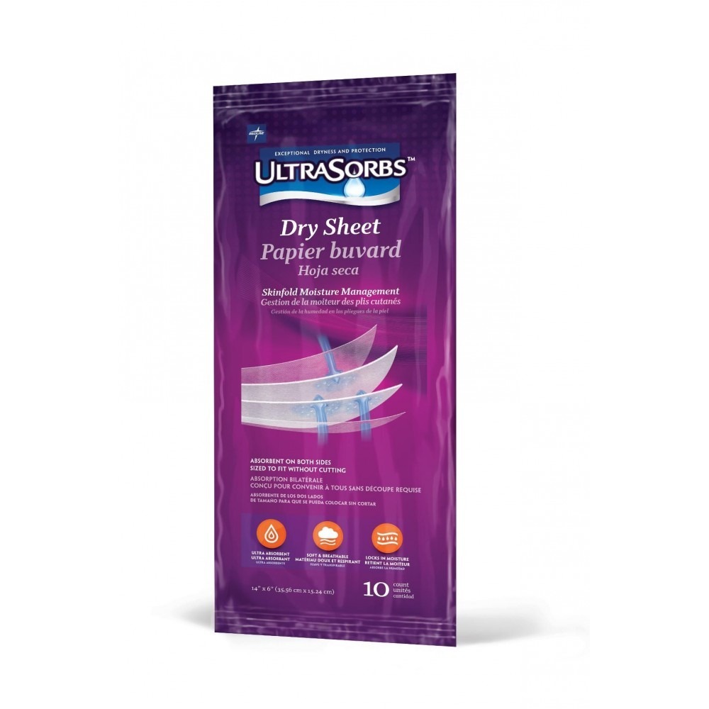 Ultrasorb AP Disposable Dry Continence Pads and Skin Fold Sheets